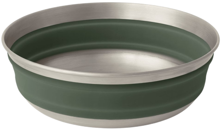 Sea to Summit Detour Stainless Steel Collapsible Bowl kokoontaitettava kulho, vihreä, M