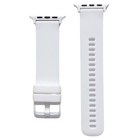 Apple Watch 42/44/45/46/49 mm Armband Silikon Vit