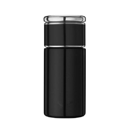 Ny termoskopp for kvinner og menn te separat tekopp eksklusivt selskap bærbar tebrygger i rustfritt stål svart 420ml