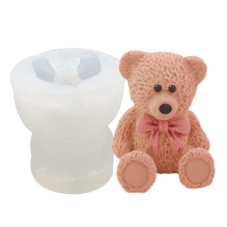 Isbitmaskin 3D Bjørn Delfin Form Silikon Sjokoladeform for DIY Whisky Cocktail Kald Drikke Verktøy