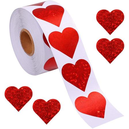 1,5 tommer kærlighed valentinsdag lukning klistermærker 8 mønstre gaver de