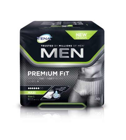Tena Men Protective Underwear Maxi buksebleie L/XL 10 stk