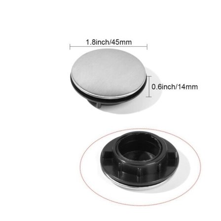 1 st kran hål lock rostfritt stål kran hål lock