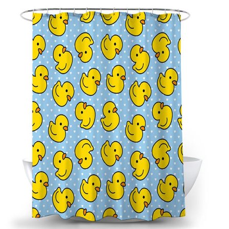 Duschdraperi, Vattentät Duschdraperi för Barn Med Krokar