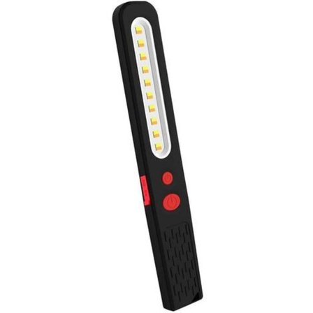 Genopladelig LED-arbejdslampe, 2 i 1 dobbelt farvekombinationslampe inspektionslampe og LED-lommelygte med dobbelt magnet til garage autoværksted 