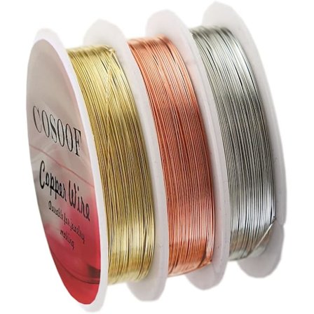 Smyckesproduktionslinje, koppar smyckespärllinje, 3 rullar med 5