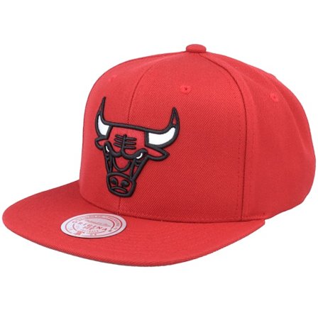 Mitchell & Ness - NBA Rouge snapback Casquette - Chicago Bulls Team Ground 2.0 Red Snapback @ Hatstore