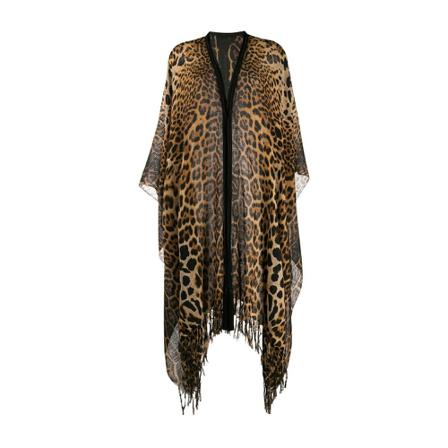 Saint Laurent Capes Brun, Dame Poncho, Størrelse: ONE Size