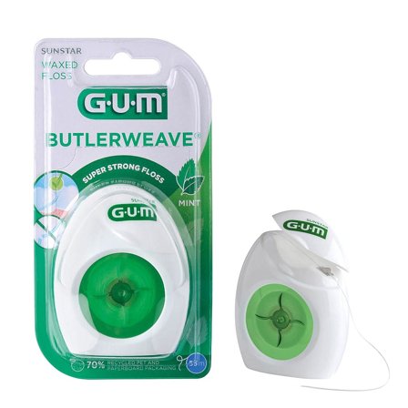 GUM GUM BUTLERWEAVE tandtråd 55 m, Medicin & Pleje, Mund & Tandpleje, Tandtråd