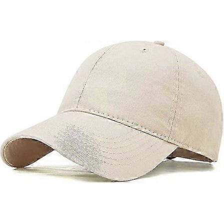 Baseball-lippis unisex rento ulkoilu urheilulippis säädettävä baseball-lippis vaaleanruskea p