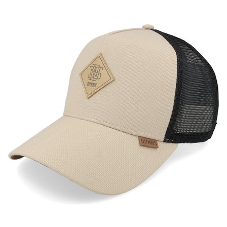 Djinns - Beige trucker Cap - Hft Cap Plainlace Sand/Black A-Frame Trucker @ Hatstore