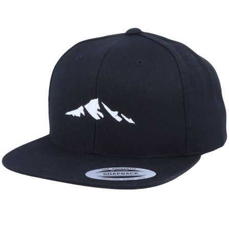 Iconic - Röd Keps - Mountain Silhouette Black Snapback @ Hatstore