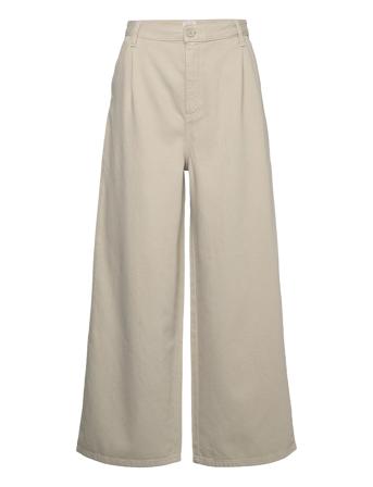Relaxed Chino Bottoms Trousers Wide Leg Beige Lee Jeans