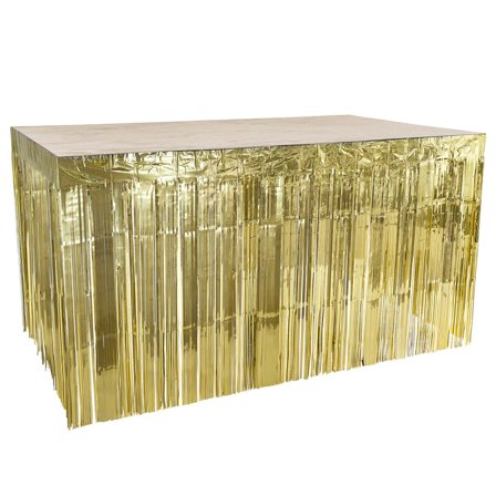 Bordskjol Fransar Metallic Guld 300x74 cm