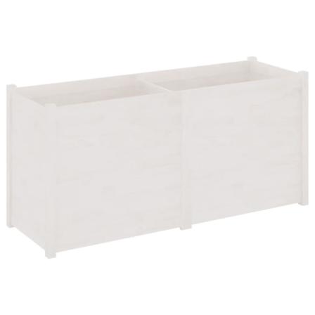 Vidaxl Odlingslåda Vit 150x50x70 Cm Massiv Furu Vit