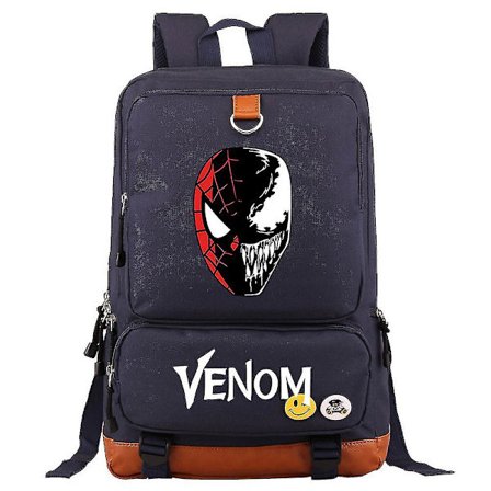 Suurikapasiteettinen reppu Venom-kuviolla teini-ikäisille (2-32)