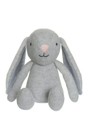 Teddy Baby, Organic Rabbit, Knitted Grey Teddykompaniet