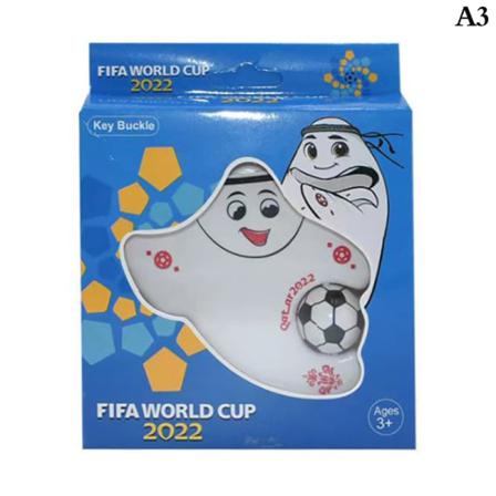 2022 World Cup Mascot Nyckelring Hängande Kappa Med Ljus Footba