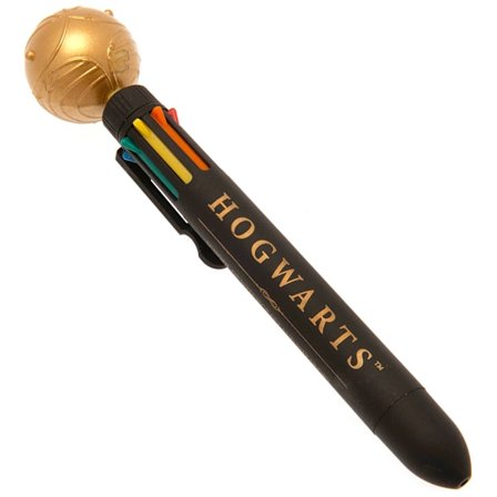 Harry Potter Pen Multi Colour Gold Snitch