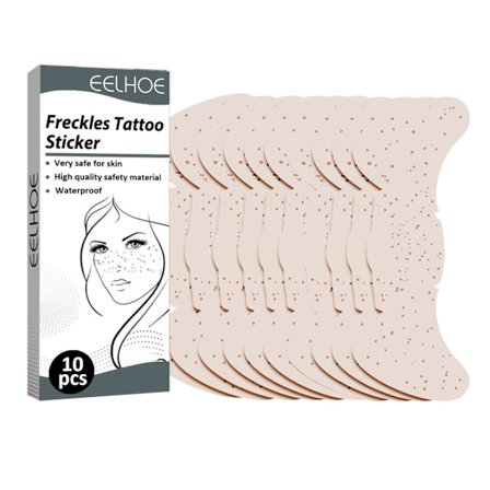 10 stk. Ansikts midlertidig tatovering fregner sminke klistremerke falske fregner
