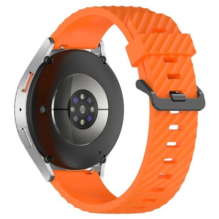 KALEBOL 22 mm silikonarmband för Huawei Watch 4 / 4 Pro / GT 4 46 mm klockarmband med däckmönster - Orange