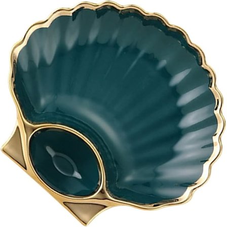 Sushi tallerkensæt Skalformet keramisk dumplingskål med saucerbakke Chips og salsa tallerken Japansk tallerken Dip serveringstallerken til