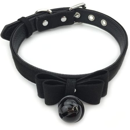 Bell Hængelås Choker Halskæde Lolita Sløjfe Krave Kat Kitty Fløjl Halskæde med Hjerte Lås og Nøgle med Æske til Kvinder og Mænd C4