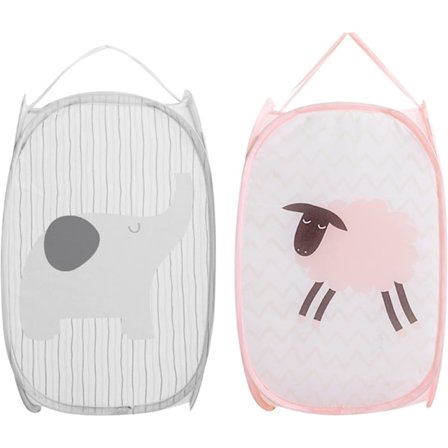 Barnelekeoppbevaringspose nett vaskekurv 50*30*30 (A+B stil) 2 stykker