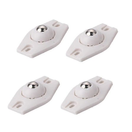 Trissehjul, Små Hjul, Selvklæbende Drejelige Hjul, Selvklæbende Mini Universalhjul, Til Skraldespande, Opbevaringskasser, Små Møbler (hvid