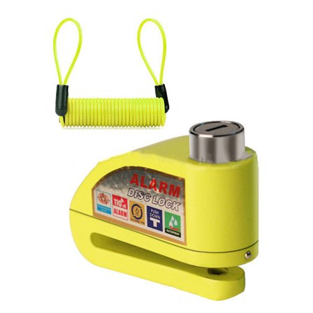 Bremseskive Lås Motorcykel Lås Alarm 110db, Skive Lås Bremslås Motorcykel Lås, Sikkerhedslås til Moto Moped Vespa Motocross