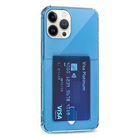 Stötdämpande Silikonskal med Kortfack - iPhone 13 Pro Max