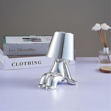 Sängin vieressä oleva kosketuslampun pöytälamppu, kultainen ajattelija-lamppu työpöydän valaisin langaton latautuva kannettava koristeellinen yöpöydän