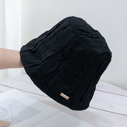 Bomullshinkhattar Dam Sommarhatt SVART