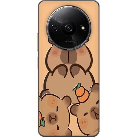 Kompatibel Mobilcover til Xiaomi Xiaomi Redmi A3 Capybara sød figur sød trendy samler