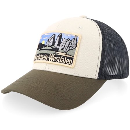 Wild Spirit - Beige - trucker - Cap - Bundesland Nordrhein-westfalen Ivory/Forest/Black Trucker - Hatstore