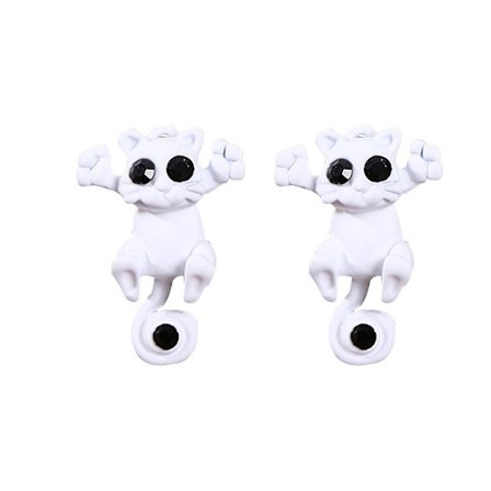 1 par damörhängen djur tecknad öronproppar tecknad tryckknapp