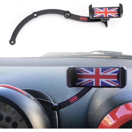 Mini Cooper 360 Usynlig Foldbar Mobiltelefonholder for Mini Cooper R55 R56 R57 R60 R61 (Mini R)