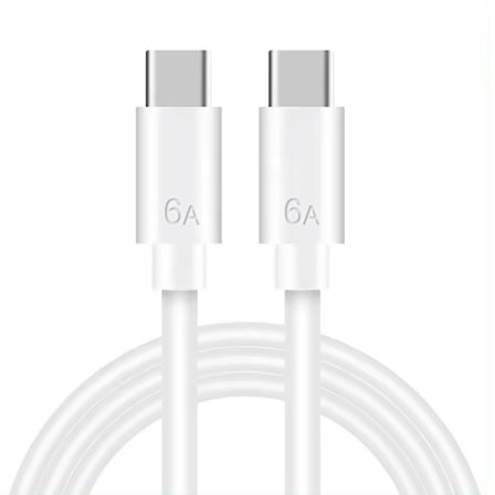 Ny Kompatibel med iPhone Hurtiglader USB-C til USB-C - Lade- og synkroniseringskabel - 20W - HVIT hvit (Ikke-original)