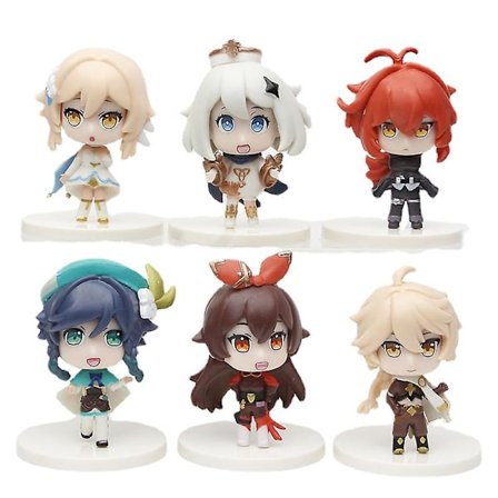 Genshin Impact spil periferi model legetøj - 6 stk