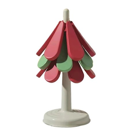 Joulukuusen silikoni taitettava palovammankestävä matto korkean lämpötilan alusta kuppi kulho patamatto teepannumatto pyöreä pohja[D]