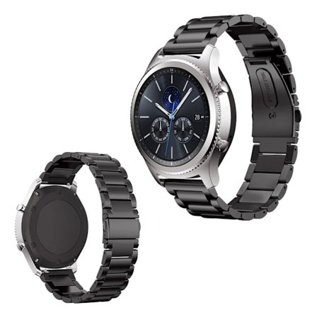 Garmin Vivomove 3S ruostumattomasta teräksestä valmistettu ranneke - Musta