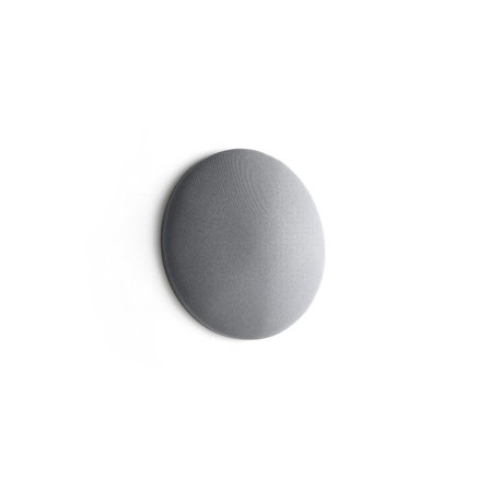 Akustikpaneel POLY, kreisförmig gewölbt, Ø550x140 mm, Wandmontage, hellgrau