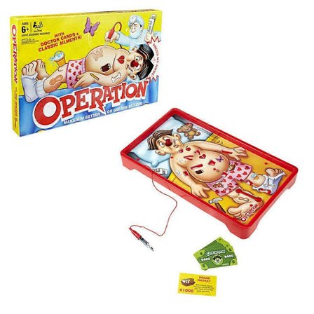 Operation Classic Børnefamiliespil Brætspil Læge Operation Spil Julelegetøj[HK]