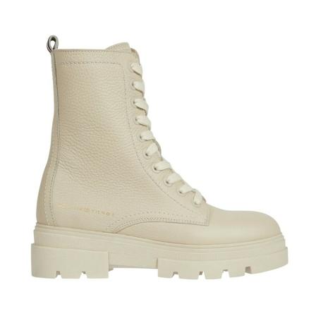 Tommy Hilfiger Ankle Laarzen , Beige , Dames , Maat: 37 EU Enkellaarsjes