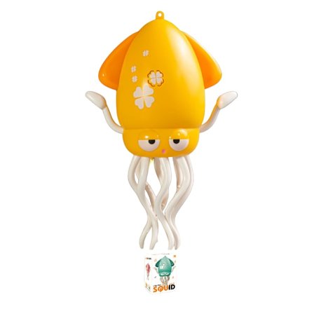 Elektrisk Dansende Blæksprutte Baby Legetøj: Kravlende & Musik - Aktiveret, Genopladelig Mave Tid Sjov - Olds & Skrivebordsindretning (gul)