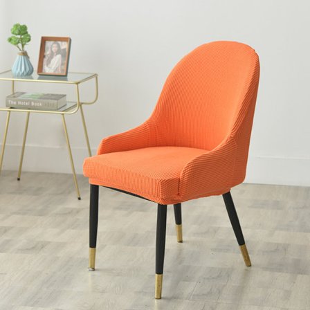 Eurooppalaistyylinen ruokapöydän tuolinpäällinen nahkatuolin päällinen kaareva selkänoja