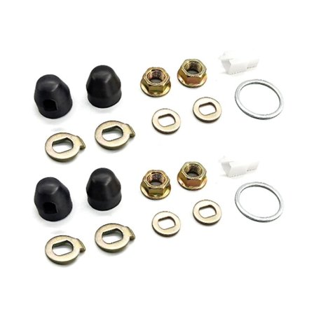 M14 2-sett Ebike Hjul Motoraksel 14mm Aksel Skruehette Skive/Spacer/Mutterdeksel E-sykkel Hjul Lås