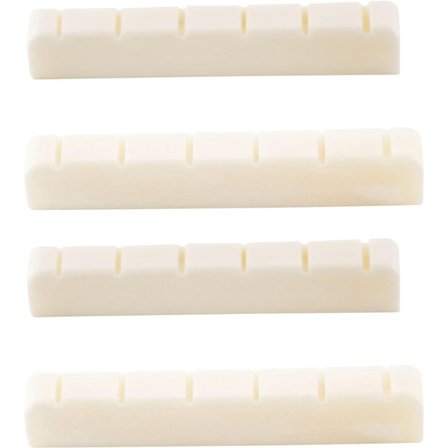 Kitaran tallapala ja satula, 4 kpl, 43 mm, kestävä ja valkaisematon puhdas luusatula, uritettu kitarasatula Ibanez- tai PRS-kuusikieliseen sähkö- tai 