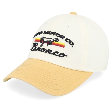 American Needle - White unconstructed Lippis - Bronco Ballpark Ivory/Yellow Dad Cap @ Hatstore
