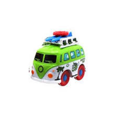 Robetoy Cars Bilar Cartoon Travel Buss Pullback Metall 61988 Grö